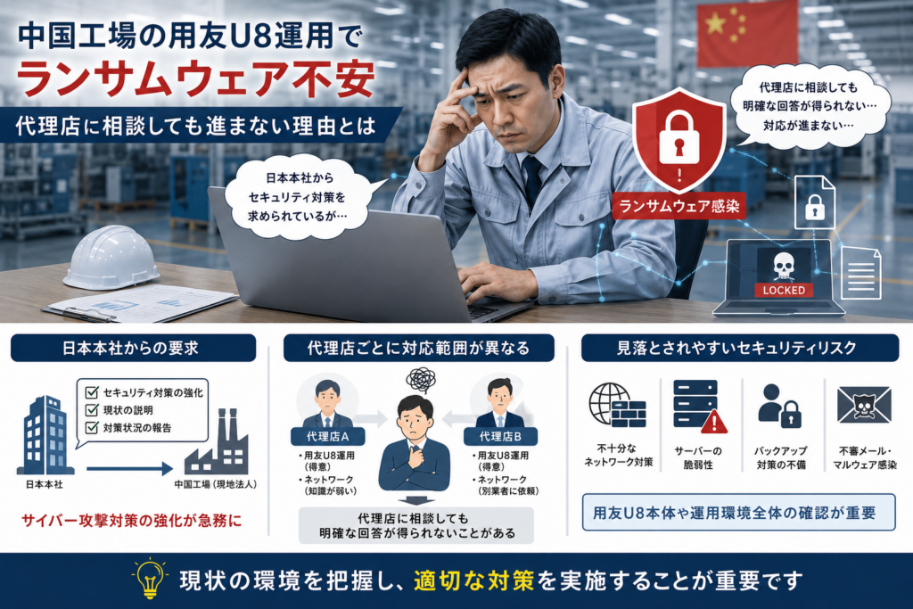 日本本社からセキュリティ対策を求められるケースが増加