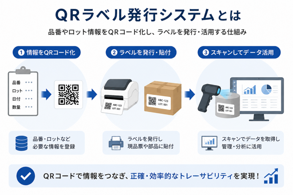 QRラベル発行システムとは
